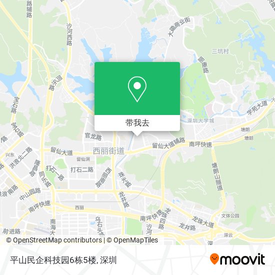 平山民企科技园6栋5楼地图