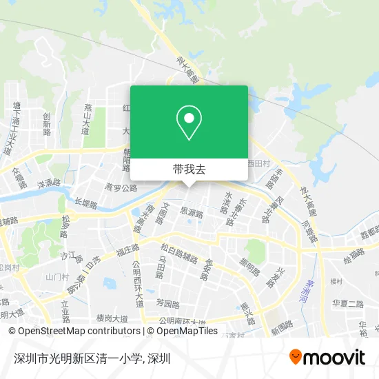 深圳市光明新区清一小学地图
