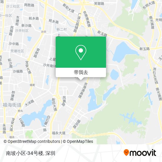 南坡小区-34号楼地图