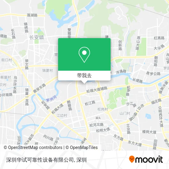 深圳华试可靠性设备有限公司地图