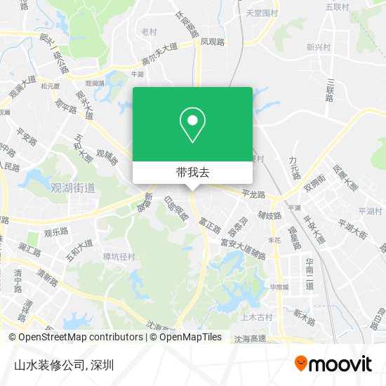 山水装修公司地图