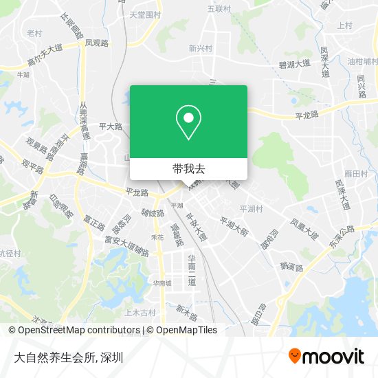 大自然养生会所地图