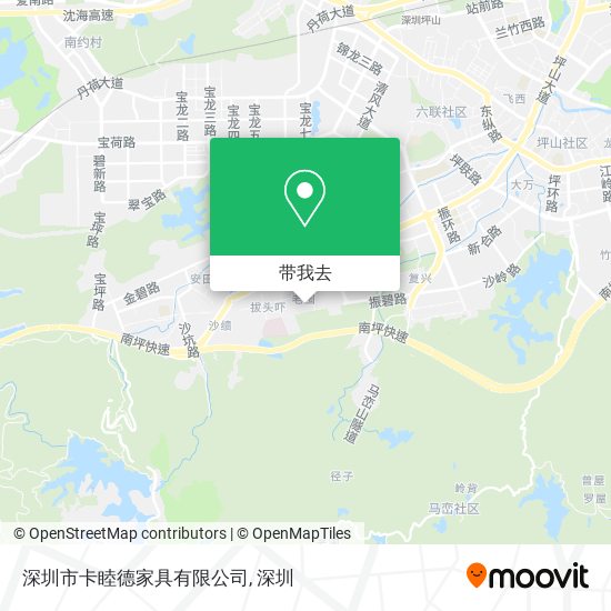 深圳市卡睦德家具有限公司地图