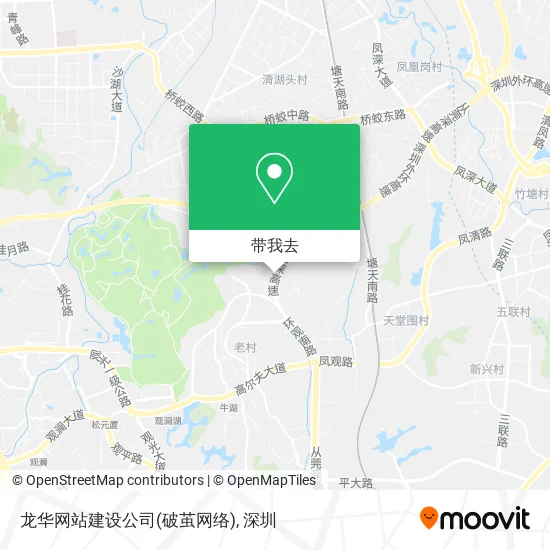 龙华网站建设公司(破茧网络)地图