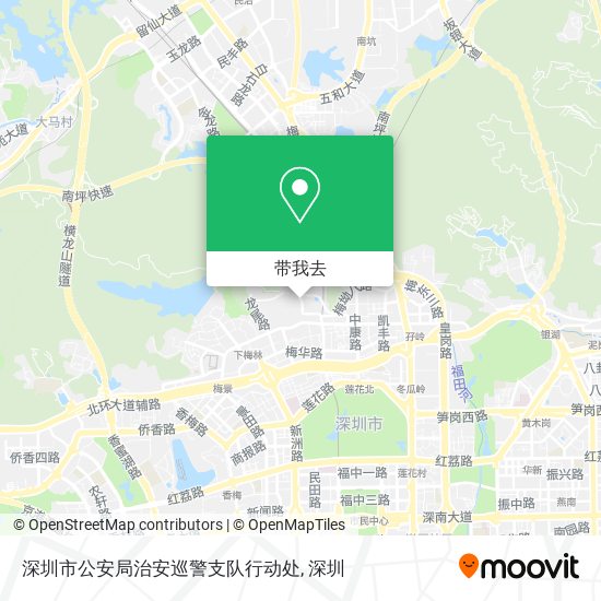 深圳市公安局治安巡警支队行动处地图