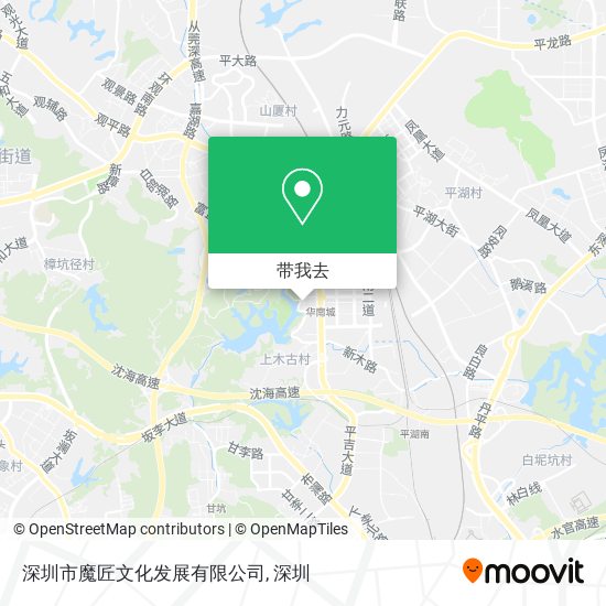 深圳市魔匠文化发展有限公司地图
