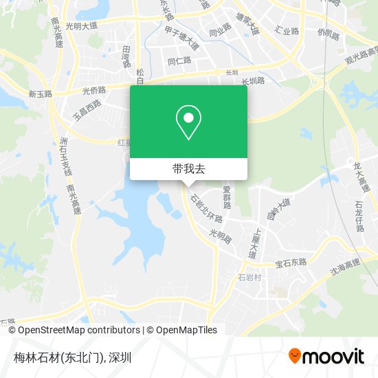 梅林石材(东北门)地图