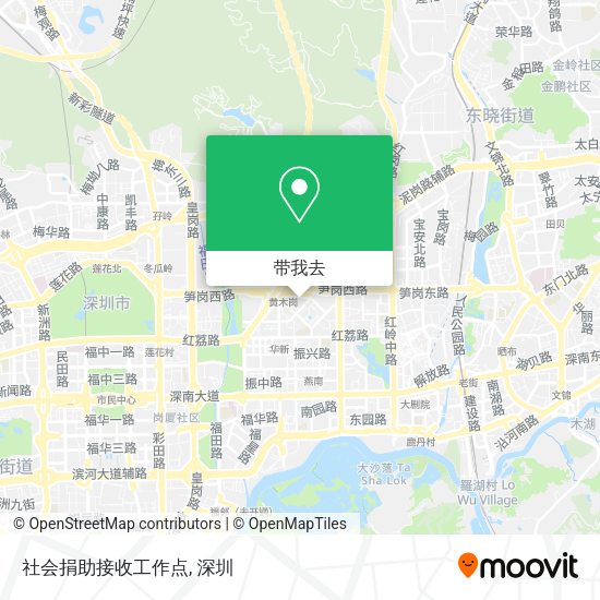 社会捐助接收工作点地图
