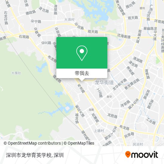 深圳市龙华育英学校地图