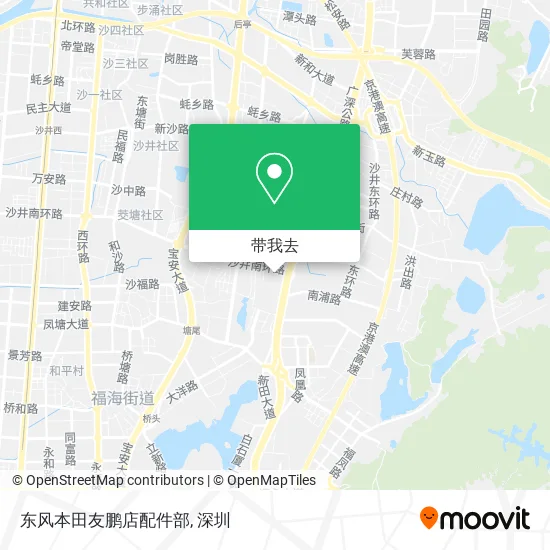 东风本田友鹏店配件部地图