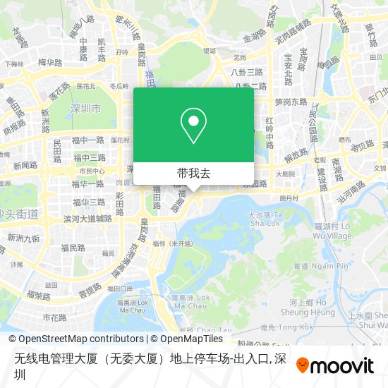 无线电管理大厦（无委大厦）地上停车场-出入口地图