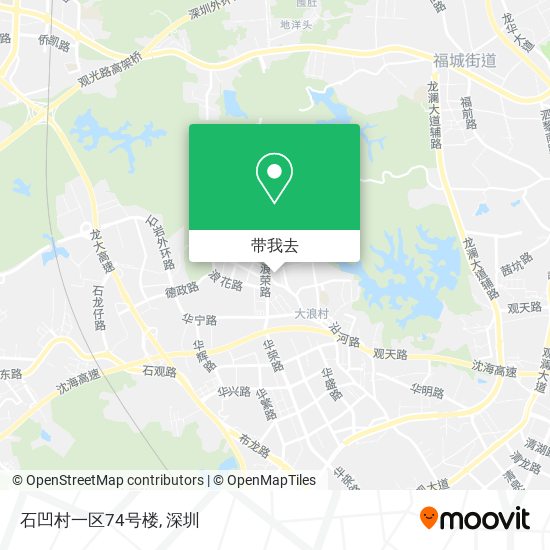 石凹村一区74号楼地图
