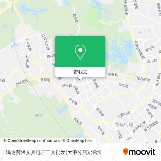 鸿达劳保文具电子工具批发(大浪分店)地图