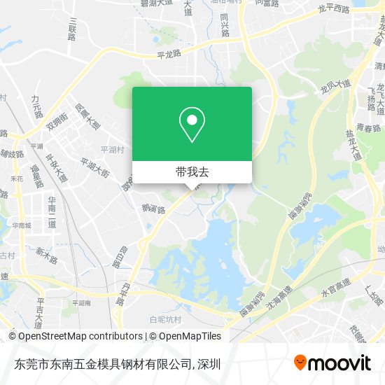 东莞市东南五金模具钢材有限公司地图
