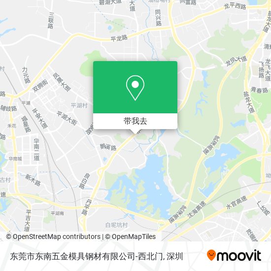 东莞市东南五金模具钢材有限公司-西北门地图