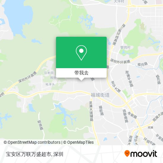 宝安区万联万盛超市地图