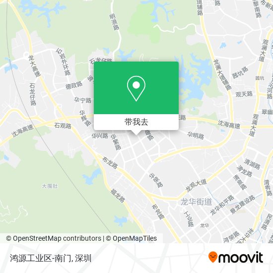 鸿源工业区-南门地图