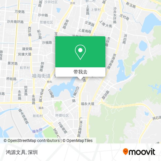 鸿源文具地图