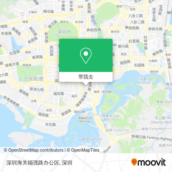 深圳海关福强路办公区地图