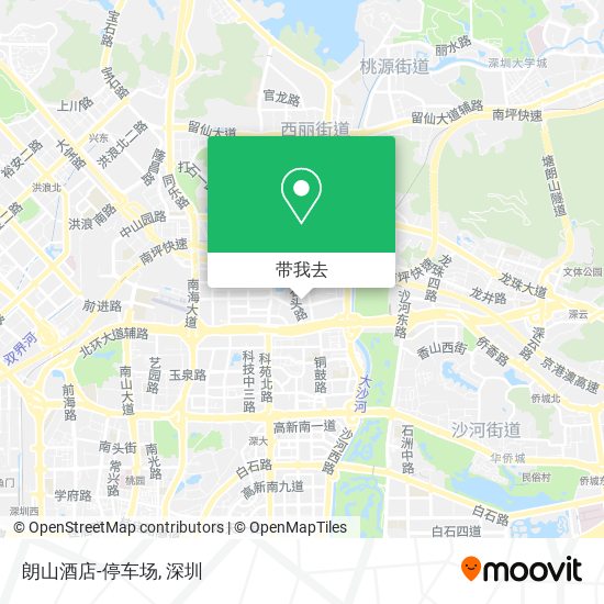 朗山酒店-停车场地图