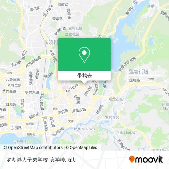 罗湖港人子弟学校-滨学楼地图