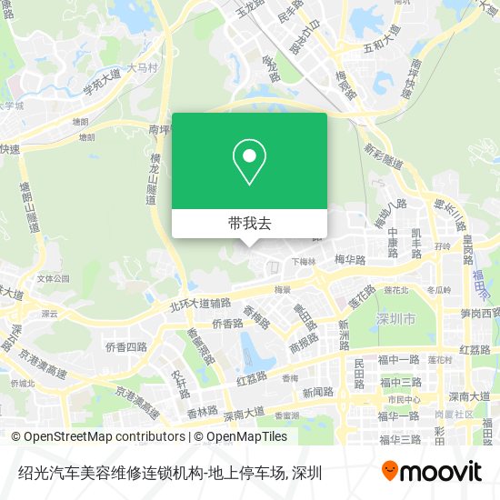 绍光汽车美容维修连锁机构-地上停车场地图