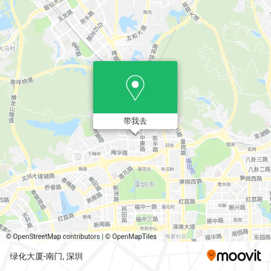 绿化大厦-南门地图