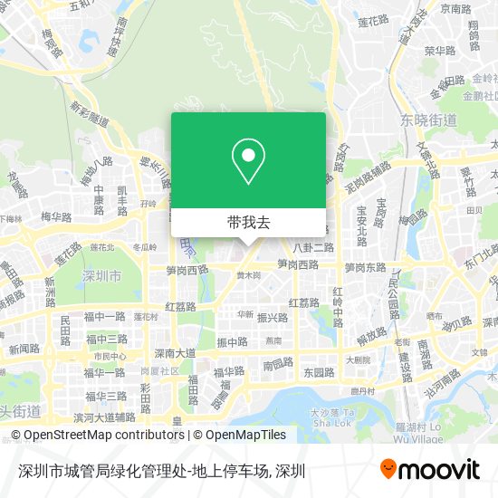 深圳市城管局绿化管理处-地上停车场地图