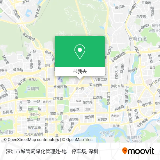 深圳市城管局绿化管理处-地上停车场地图