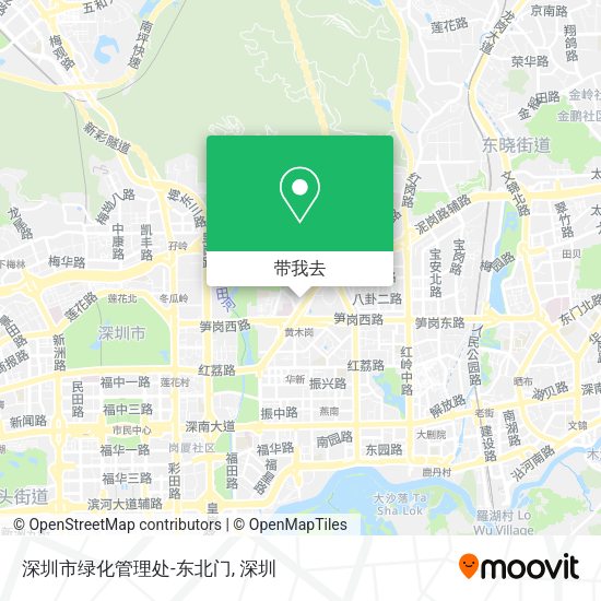 深圳市绿化管理处-东北门地图
