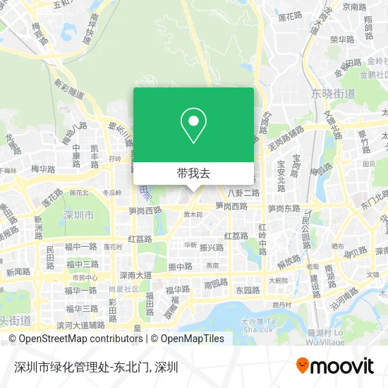 深圳市绿化管理处-东北门地图