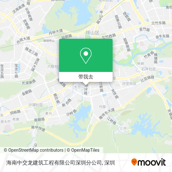海南中交龙建筑工程有限公司深圳分公司地图