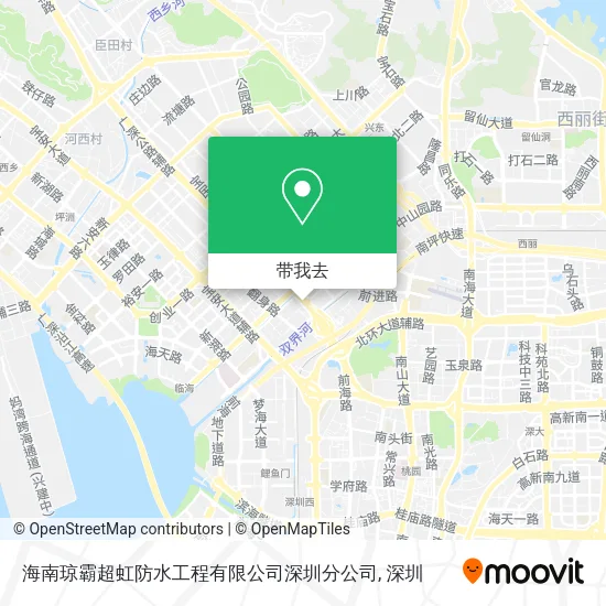 海南琼霸超虹防水工程有限公司深圳分公司地图