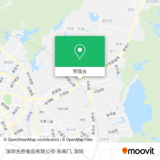 深圳光侨食品有限公司-东南门地图