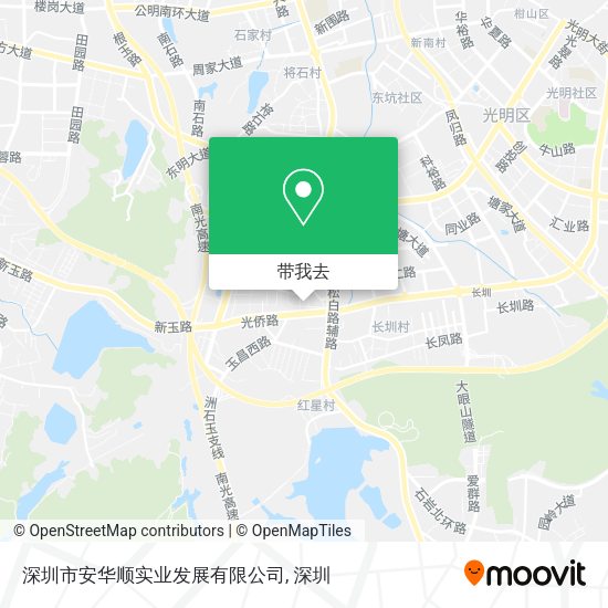 深圳市安华顺实业发展有限公司地图