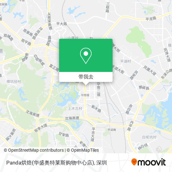 Panda烘焙(华盛奥特莱斯购物中心店)地图