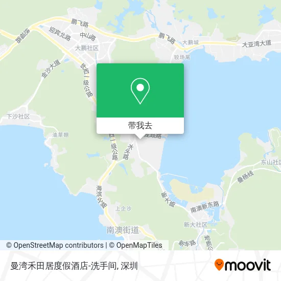 曼湾禾田居度假酒店-洗手间地图