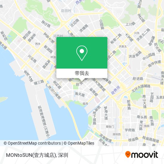 MONtoSUN(壹方城店)地图