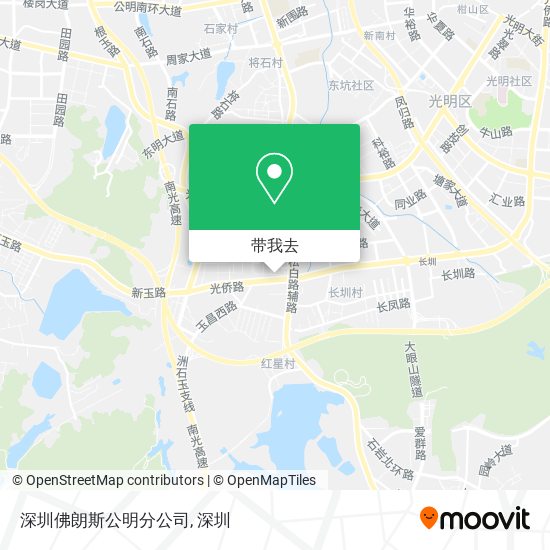 深圳佛朗斯公明分公司地图