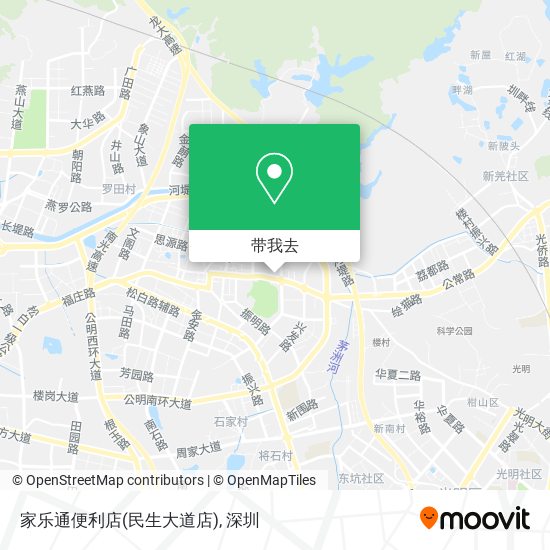 家乐通便利店(民生大道店)地图