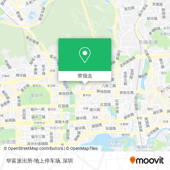 华富派出所-地上停车场地图