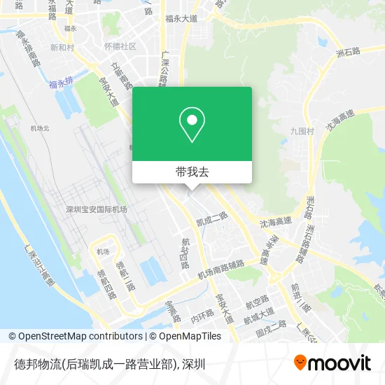 德邦物流(后瑞凯成一路营业部)地图