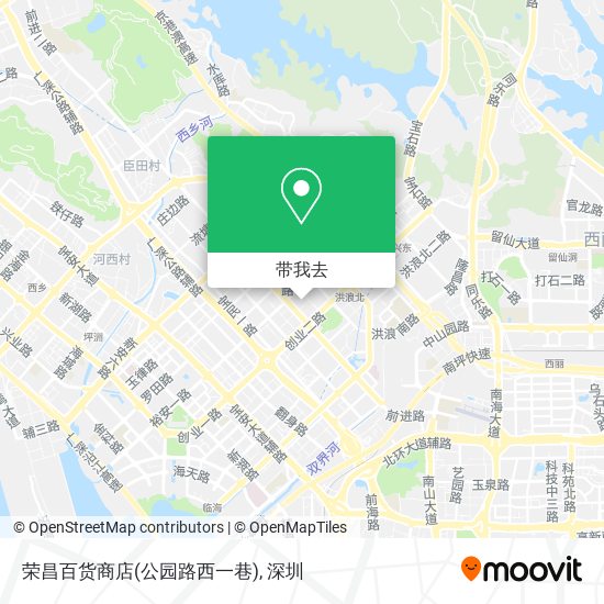 荣昌百货商店(公园路西一巷)地图