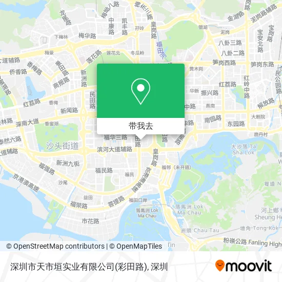 深圳市天市垣实业有限公司(彩田路)地图