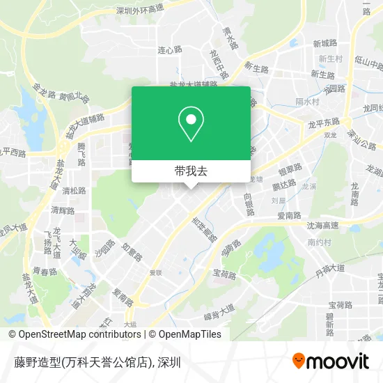藤野造型(万科天誉公馆店)地图