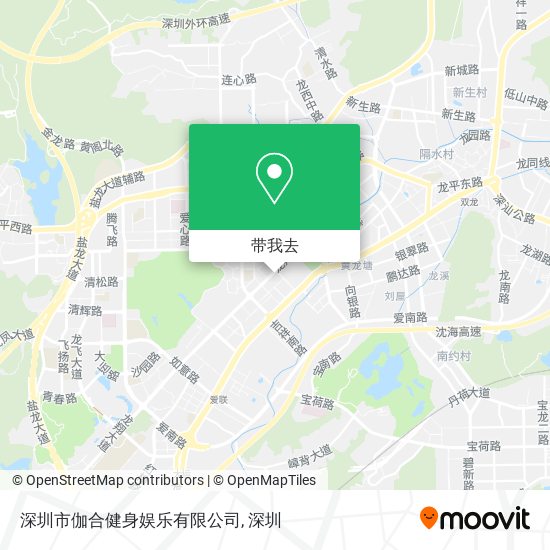 深圳市伽合健身娱乐有限公司地图