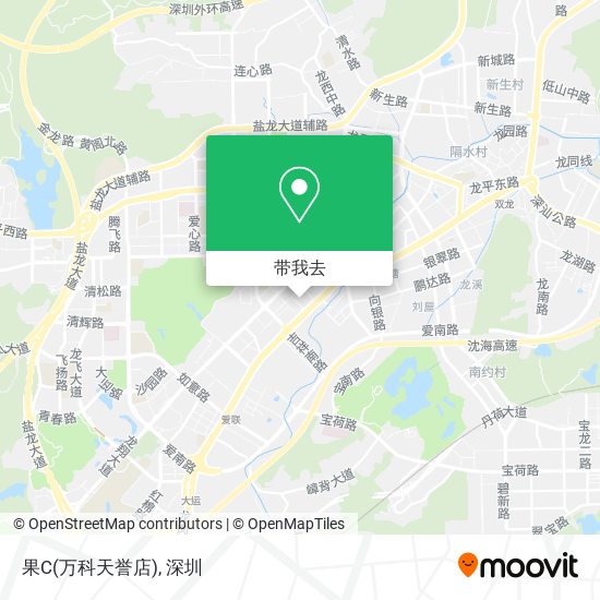 果C(万科天誉店)地图