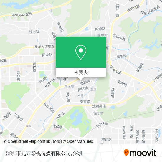 深圳市九五影视传媒有限公司地图
