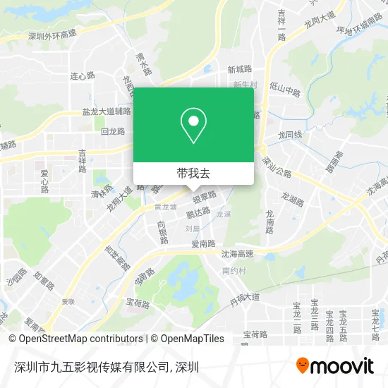 深圳市九五影视传媒有限公司地图