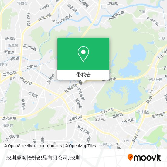 深圳馨海怡针织品有限公司地图